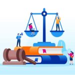 An illustration depicting law firm SEO