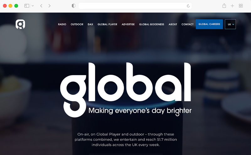 Global Outdoor Advertising Agency's Homepage as Essential Website Pages